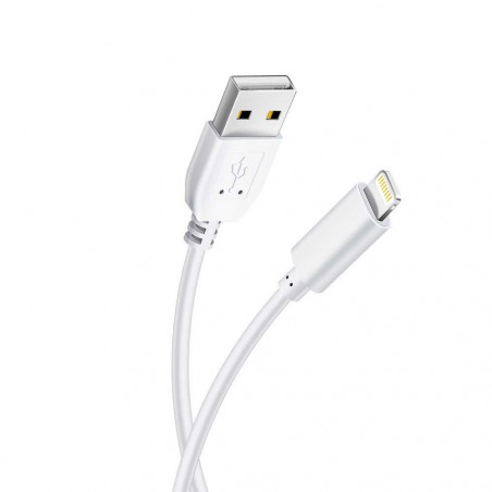 USB Data Cable Lite pre iPhone 5/6/7/8/X/Xs Biely